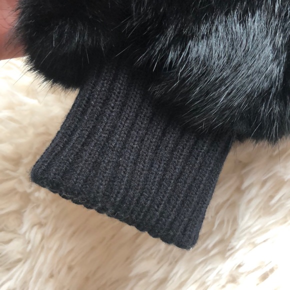 Niki Black Fur Coat Jacket - Picture 3 of 7